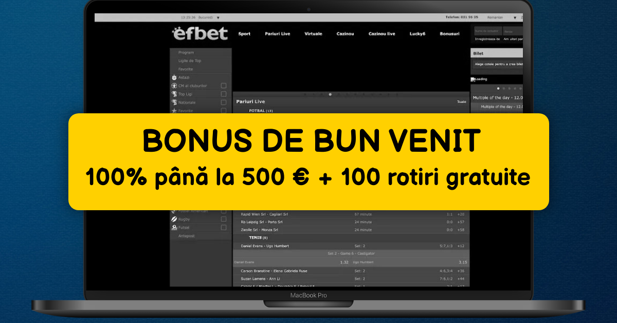 Efbet Casino welcome bonus